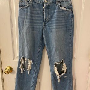 Free People Cut out jeans